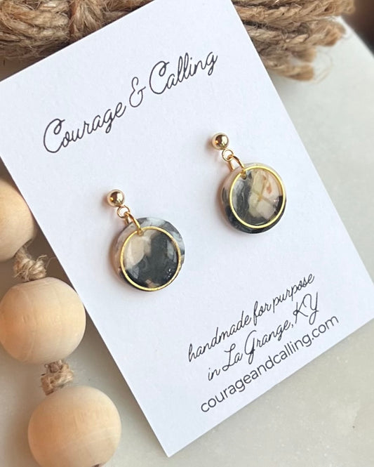 Granite Circle Dangles