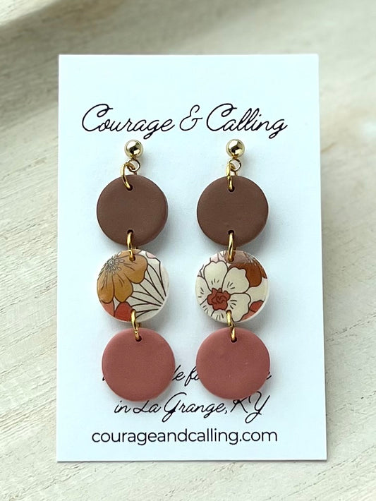 Vintage Flower Dangles