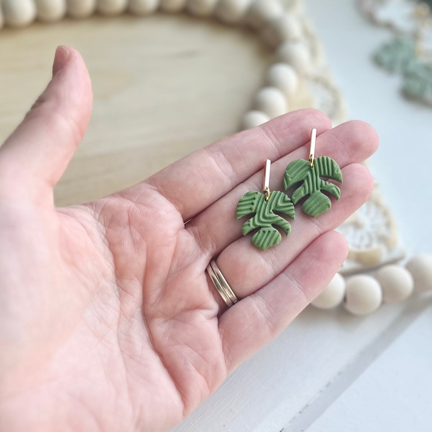 Monstera Tribal Dangles