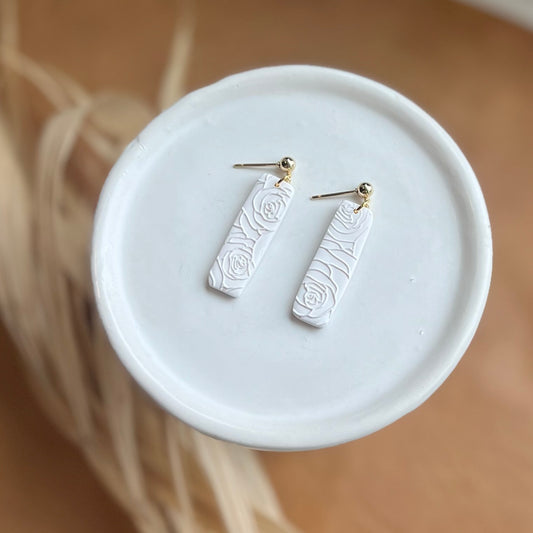 White Rose Cassie Dangles