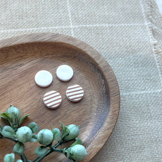 Neutral Stipe Stud Pack