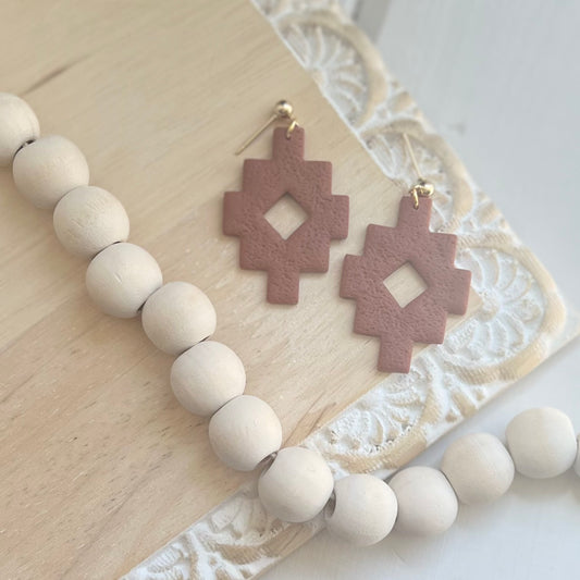 Aztec Dangles in Terra Cotta