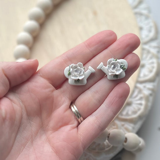 Watering Can Statement Studs