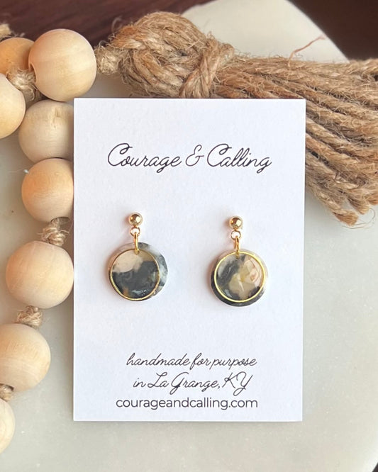 Granite Circle Dangles