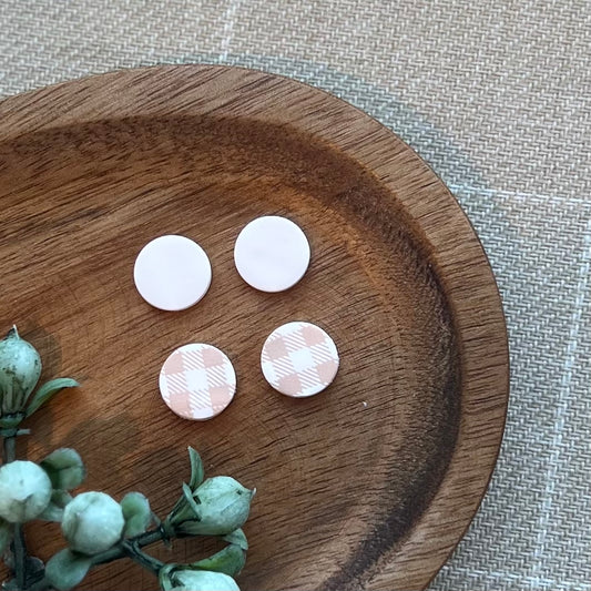 Neutral Plaid Stud Pack