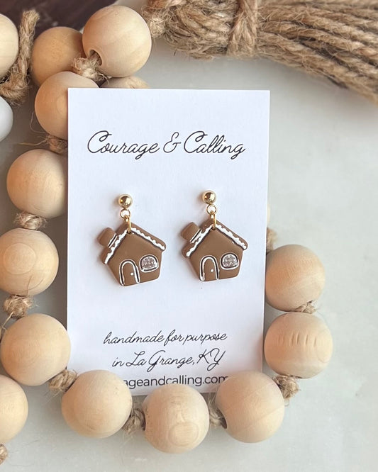 Gingerbread House Cookie Dangles