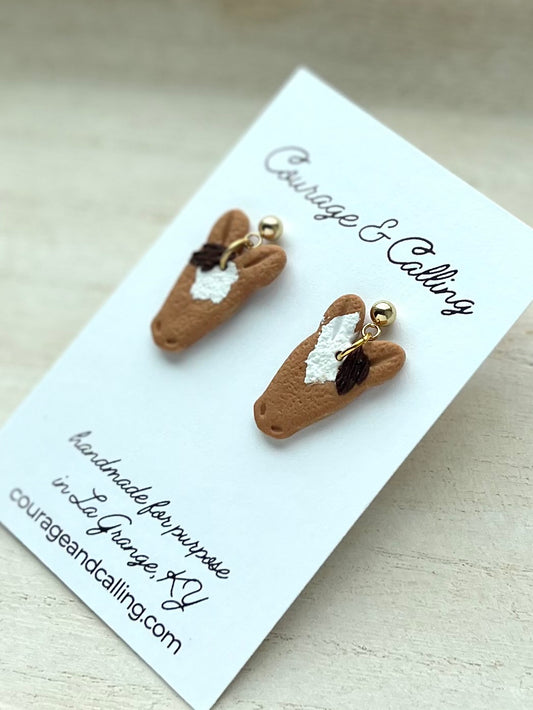 Stallion Dangles in Caramel