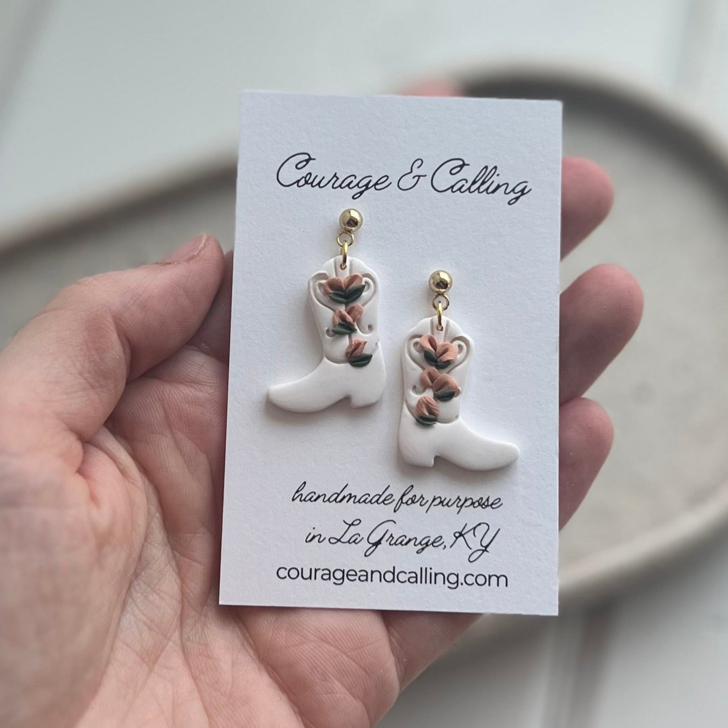 Floral Boot Dangles