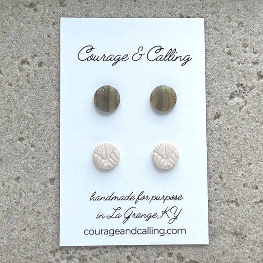 Sea Glass Stud Pack