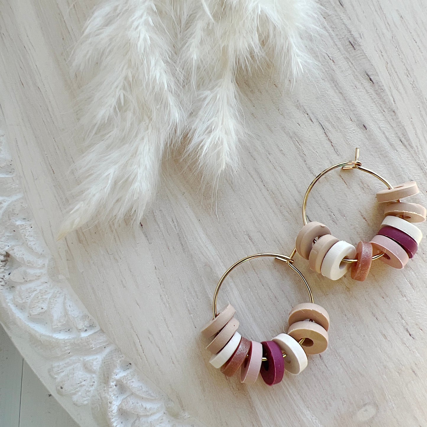 Southwest Clay Bead Hoops