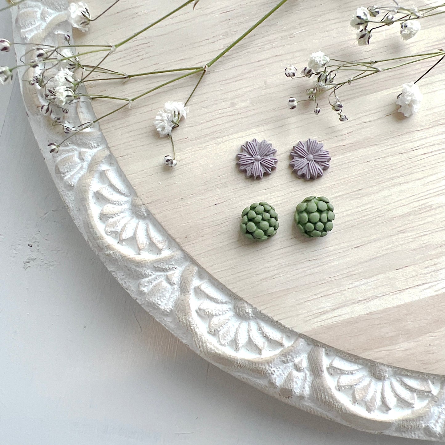 Succulent Floral Stud Pack #3