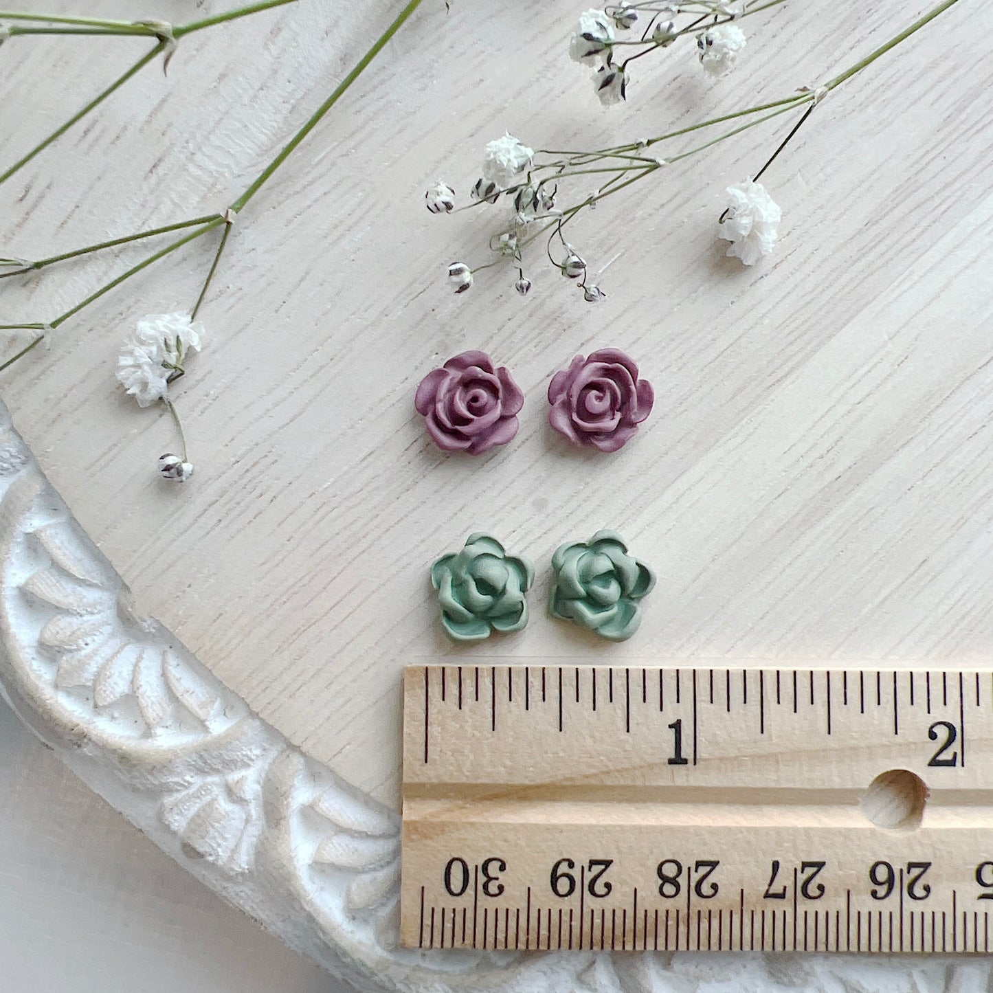Succulent Floral Stud Pack #1
