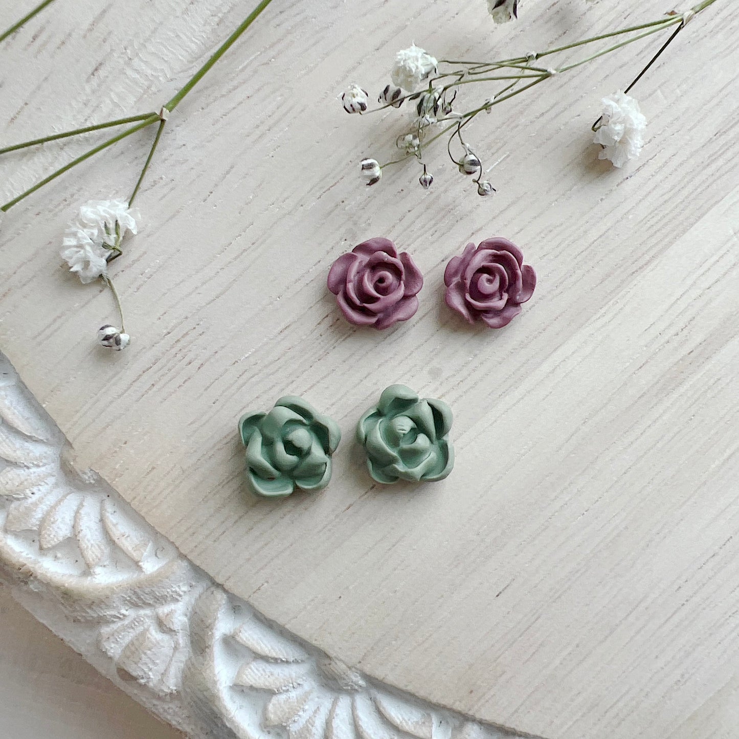 Succulent Floral Stud Pack #1