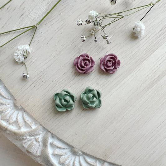 Succulent Floral Stud Pack #1
