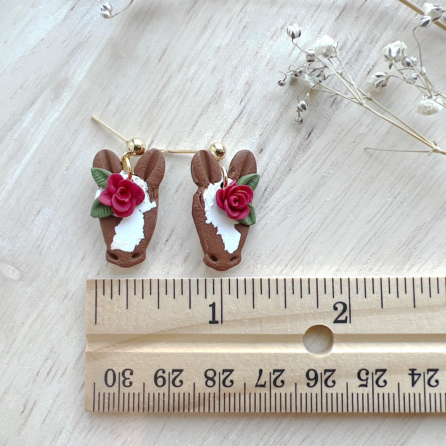 Floral Horse Dangles