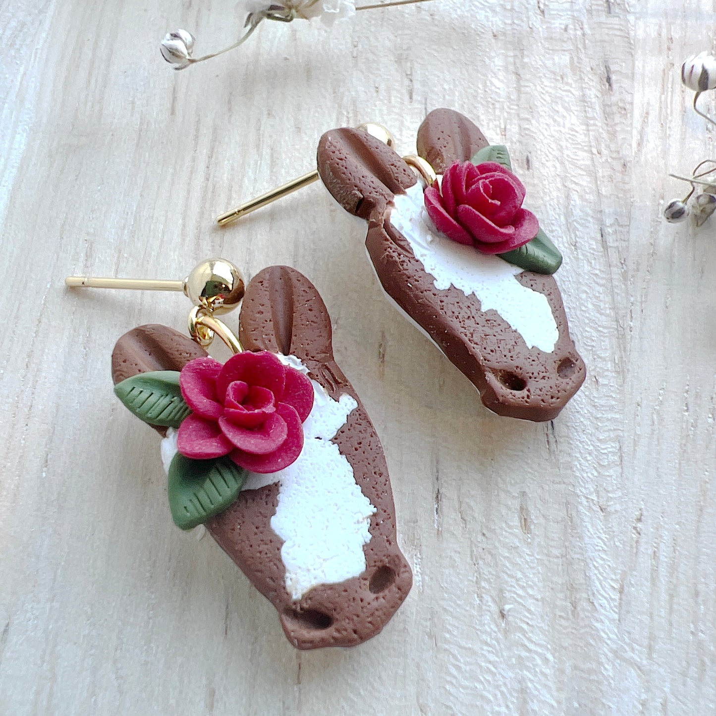 Floral Horse Dangles