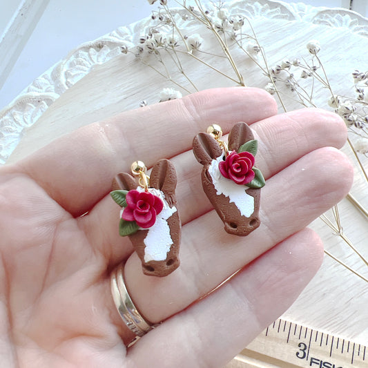 Floral Horse Dangles