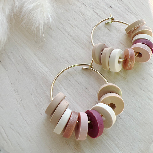 Southwest Clay Bead Hoops