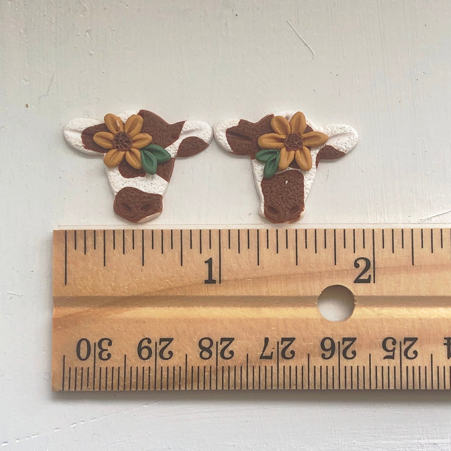 Sunflower Cow Dangles