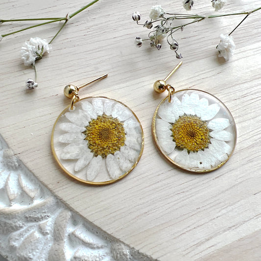Daisy Resin Dangles
