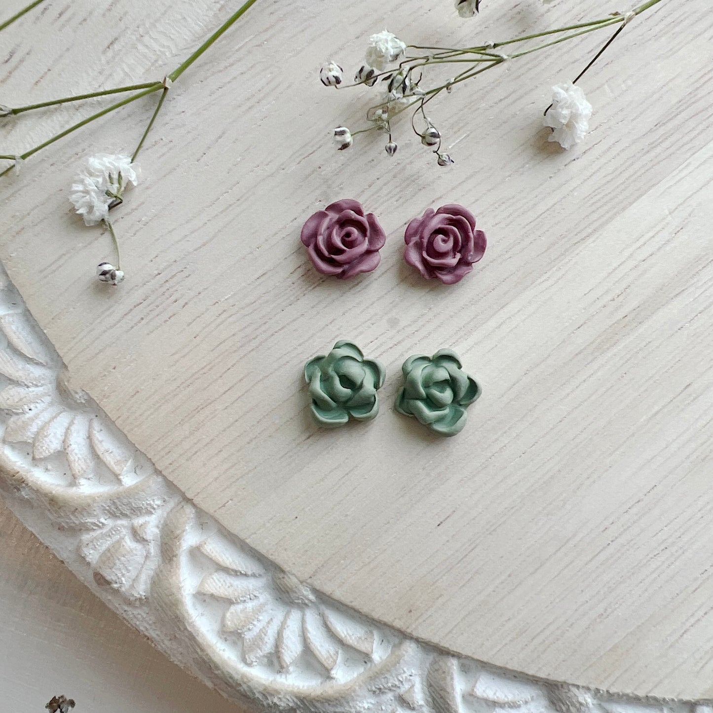 Succulent Floral Stud Pack #1