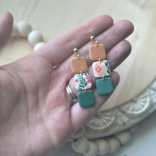 Spring Garden Square Dangles