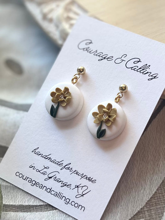 Calendula Bead Dangles