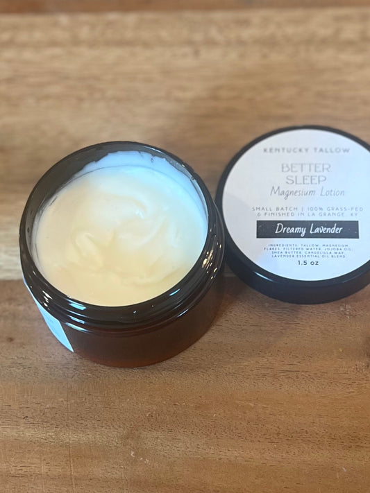 Better Sleep Tallow Magnesium Lotion