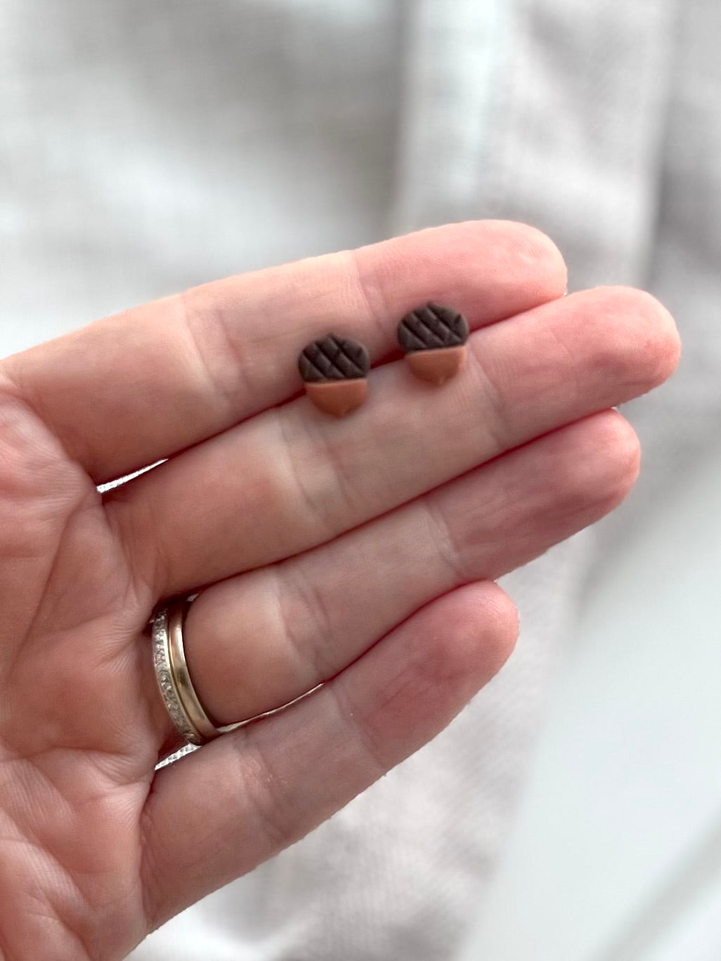 Micro Acorn Studs