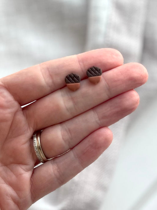 Micro Acorn Studs