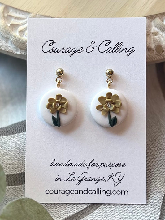 Calendula Bead Dangles