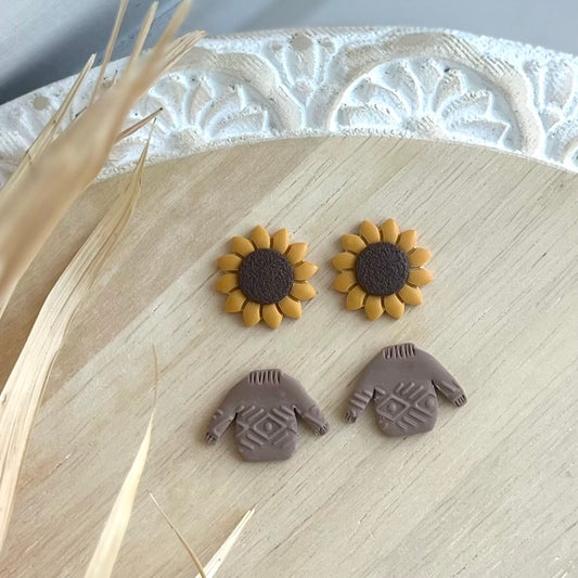 Sunflower & Sweater Stud Pack