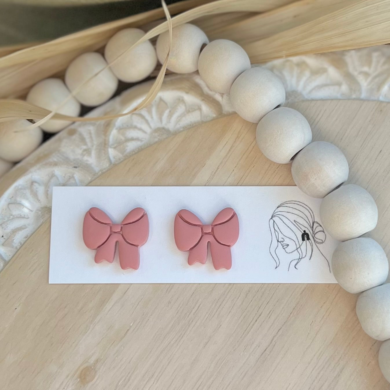 Easter Bow Studs