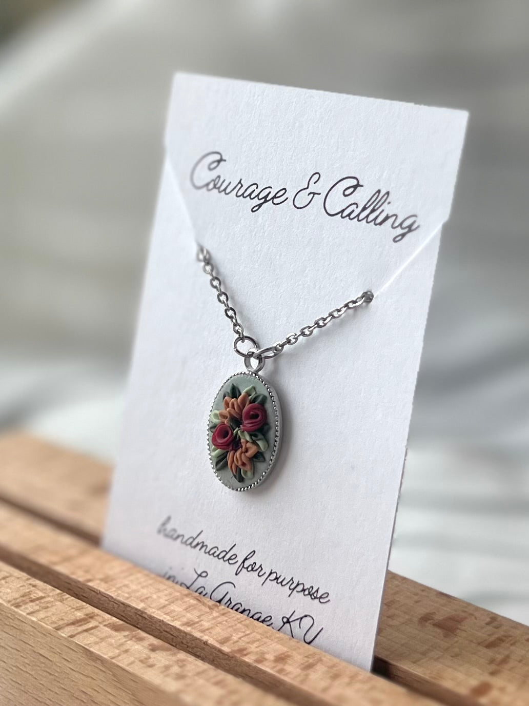 Denim Summer Essential Floral Necklace