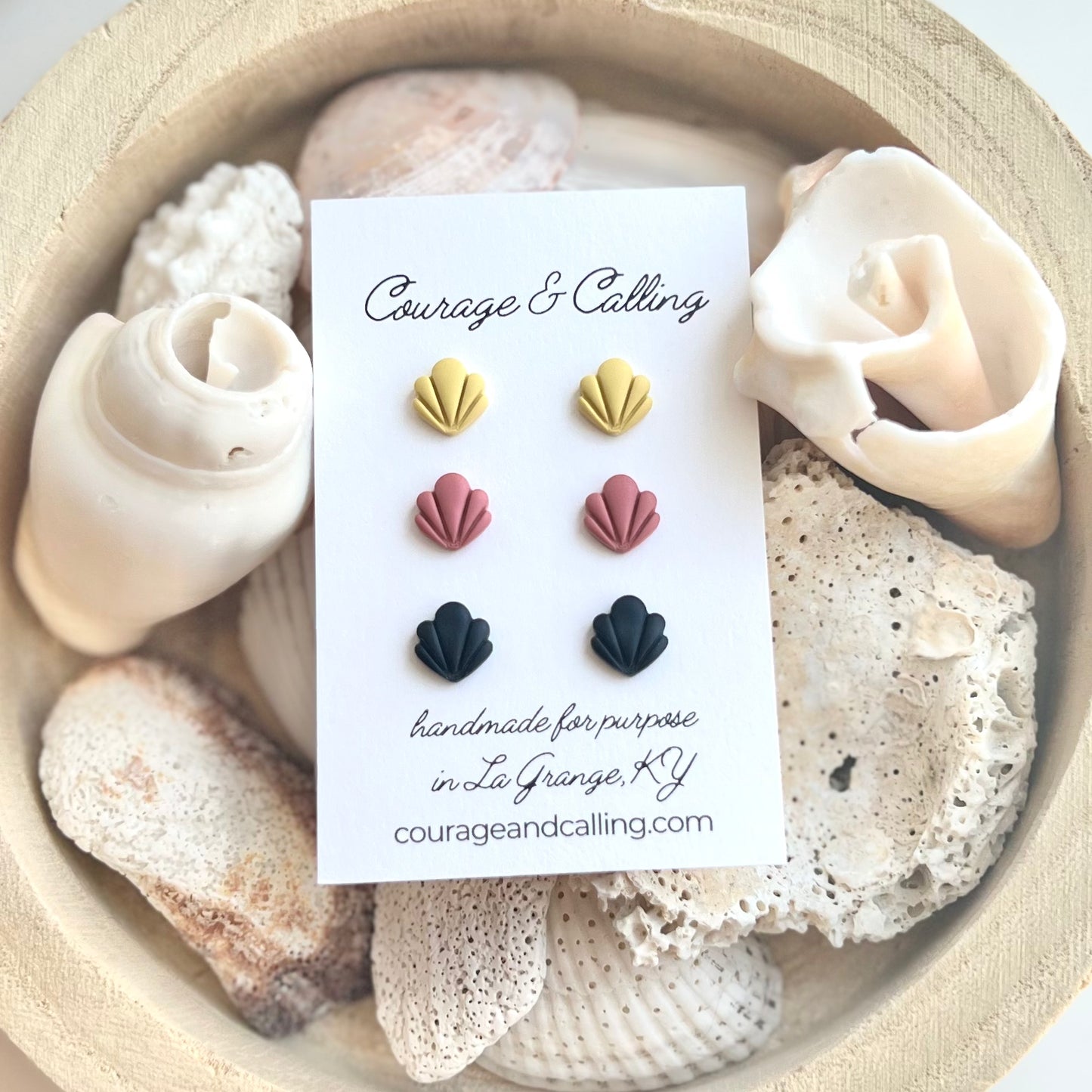 Mini Seashell Stud Pack #1