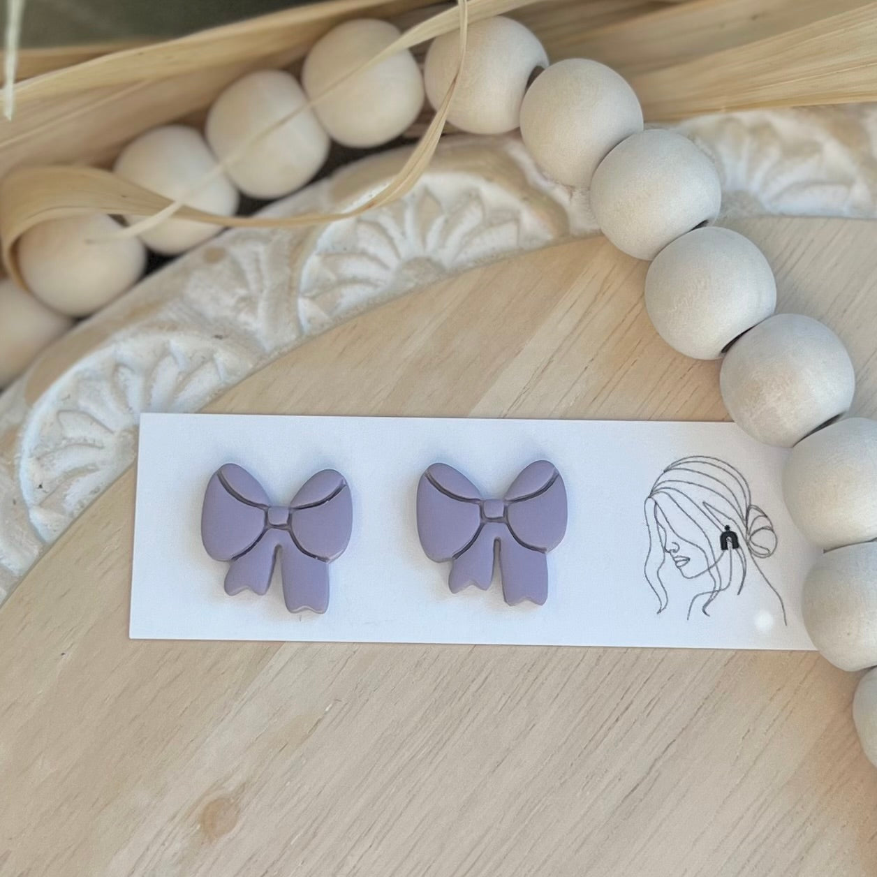 Easter Bow Studs