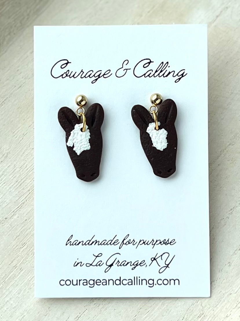 Stallion Dangles in Chocolate