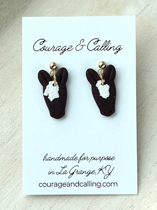 Stallion Dangles in Chocolate