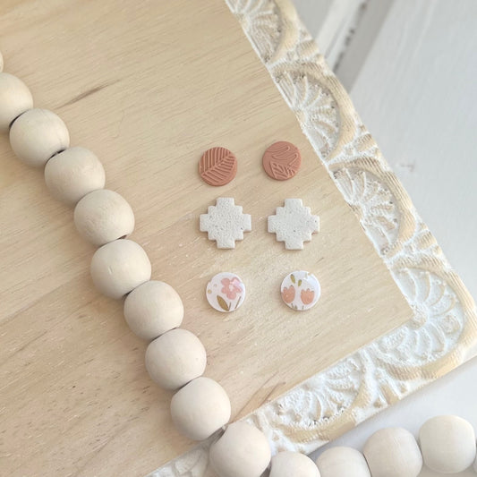 Wild Beauty Print Stud Pack
