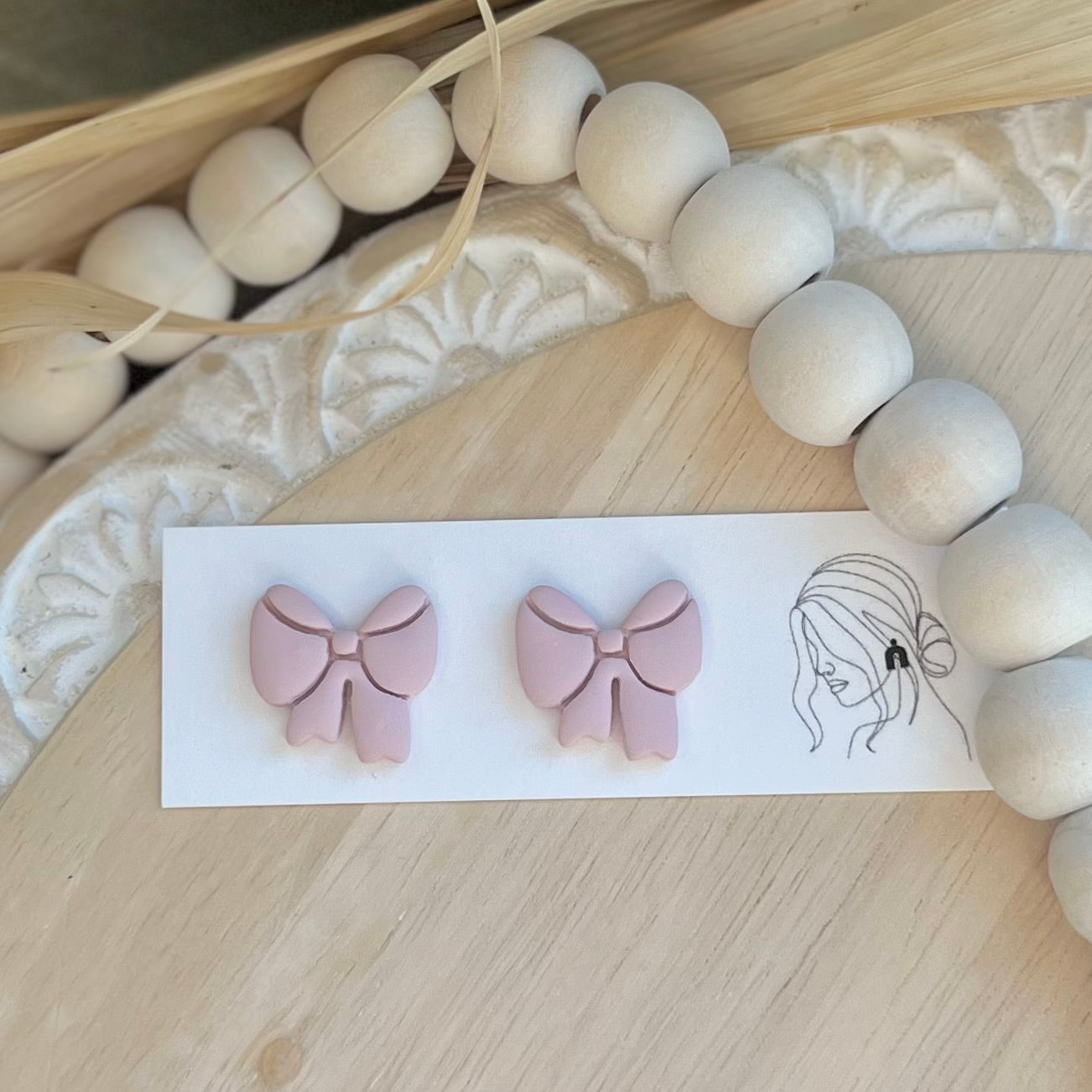 Easter Bow Studs