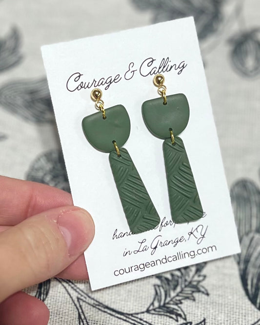 Morgan Dangles in Olive