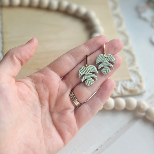 Monstera Tribal Dangles