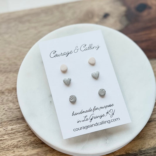 Micro Neutrals Stud Pack