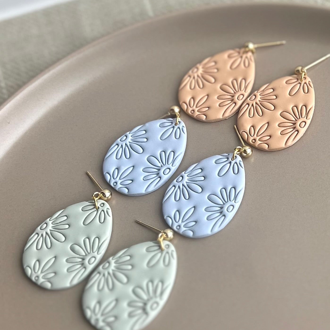 Embossed Egg Dangles