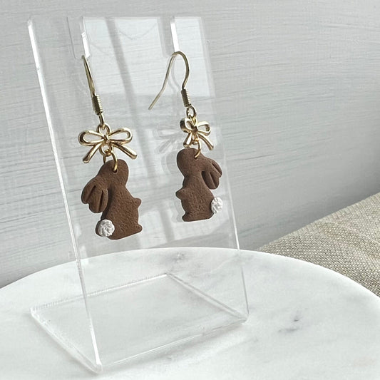 Bunny Dangles in Brown