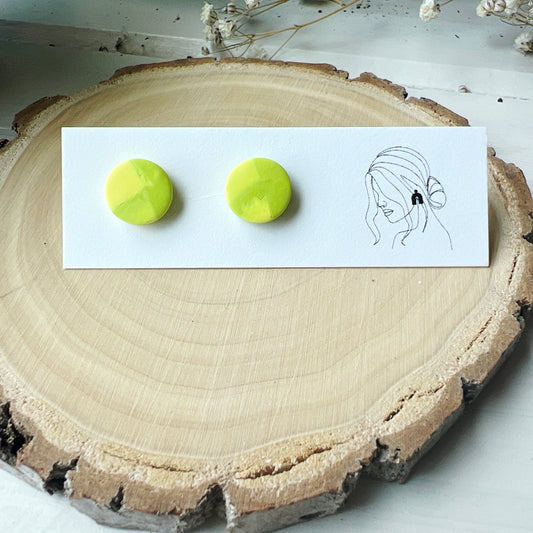 Neon Circle Studs