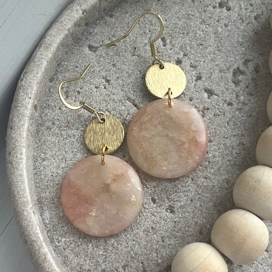 Pink Quartz Dangles