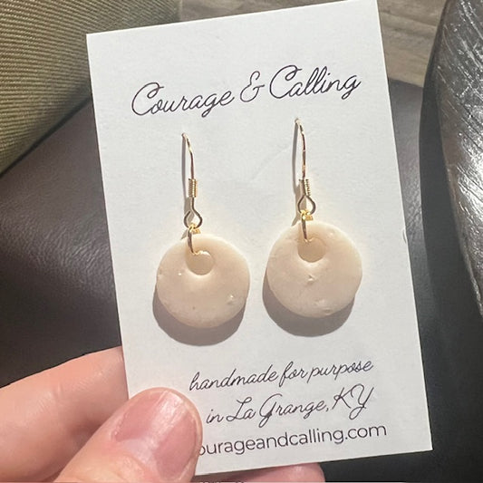 Becca Dangles in Pink Opaline