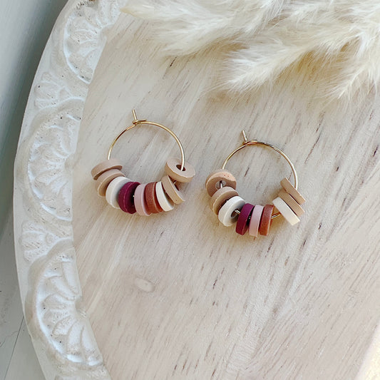 Southwest Clay Bead Hoops