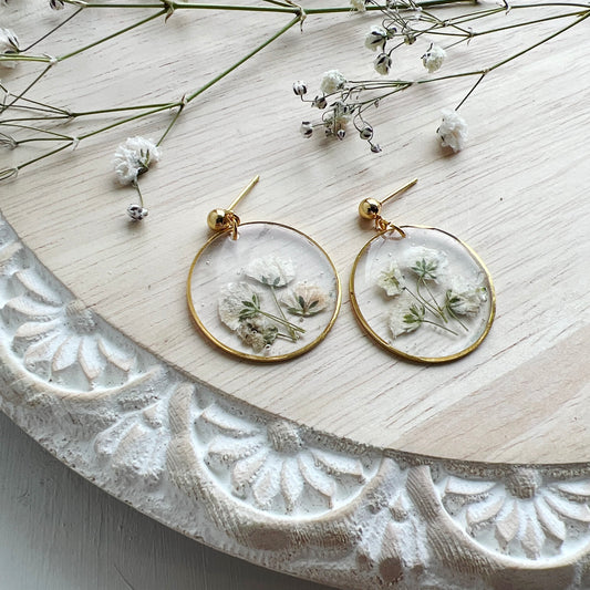 Baby’s Breath Resin Dangles